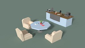 3D reception office