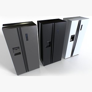 American fridge set 3D model