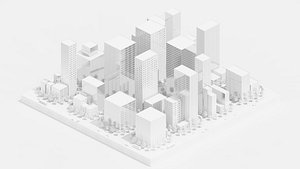 Simple Building City 3D model