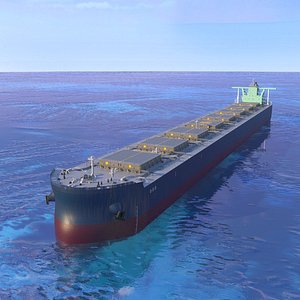 3D model ship bulk carrier