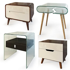 3D bedside table nightstand