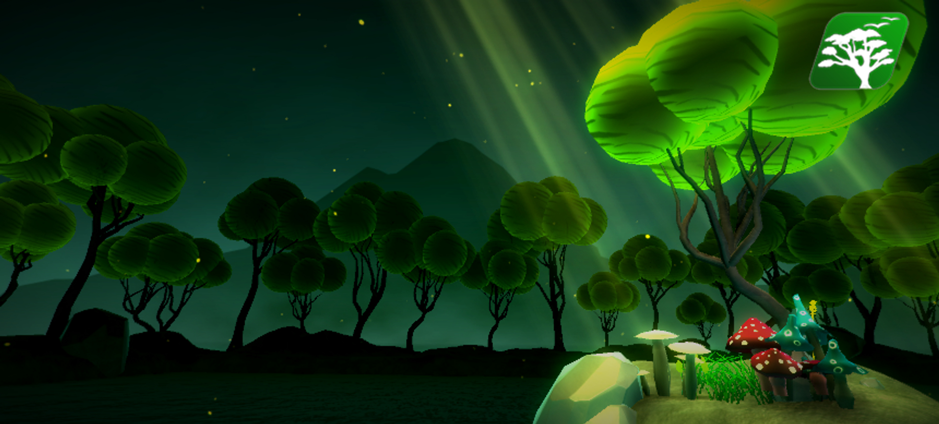 free glowing mushroom 3d model