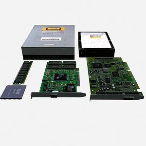 obj computer parts polys memory