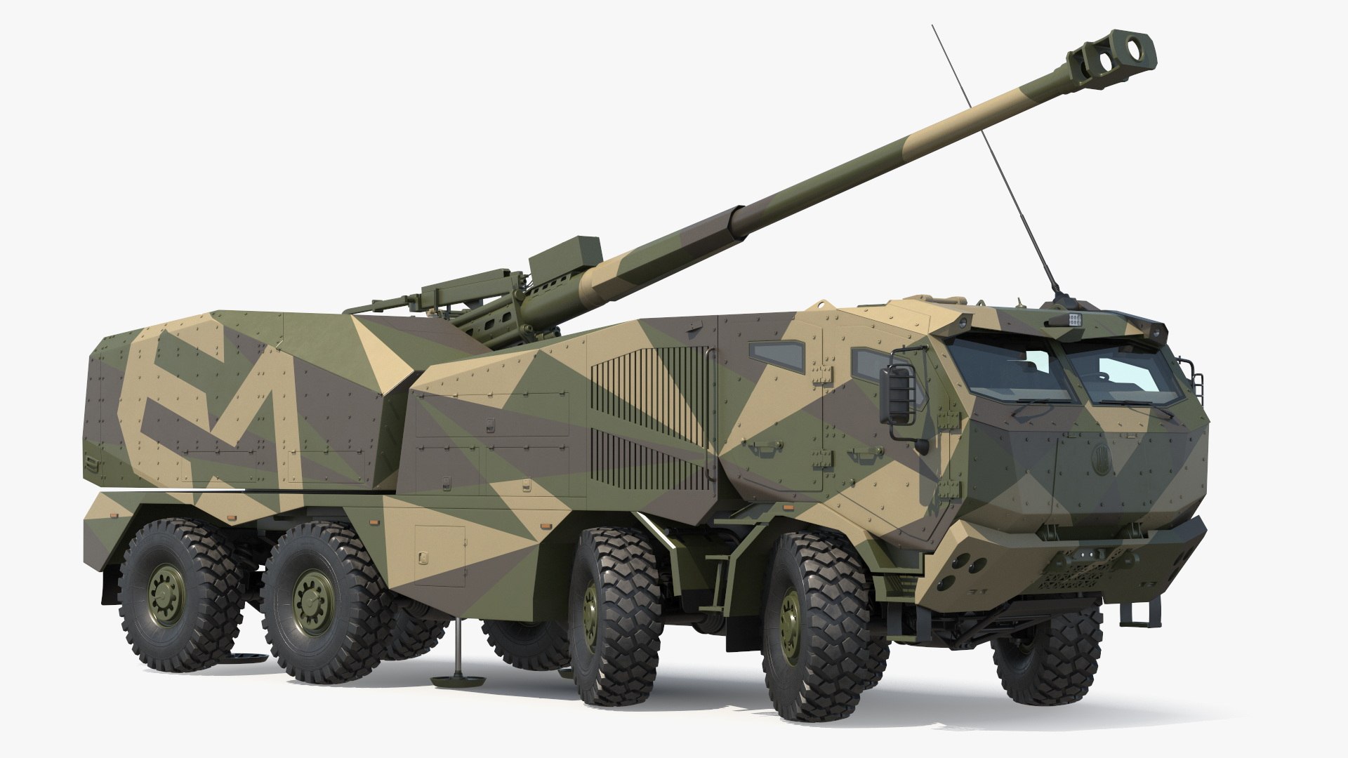 Morana Self-Propelled Howitzer Gun Rigged