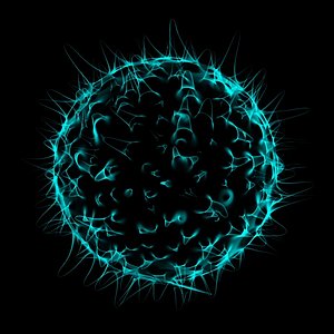white blood cell x-ray 3D model