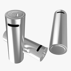 AA Battery Cell with Type C USB 3D model