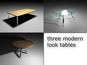 free pack tables 3d model