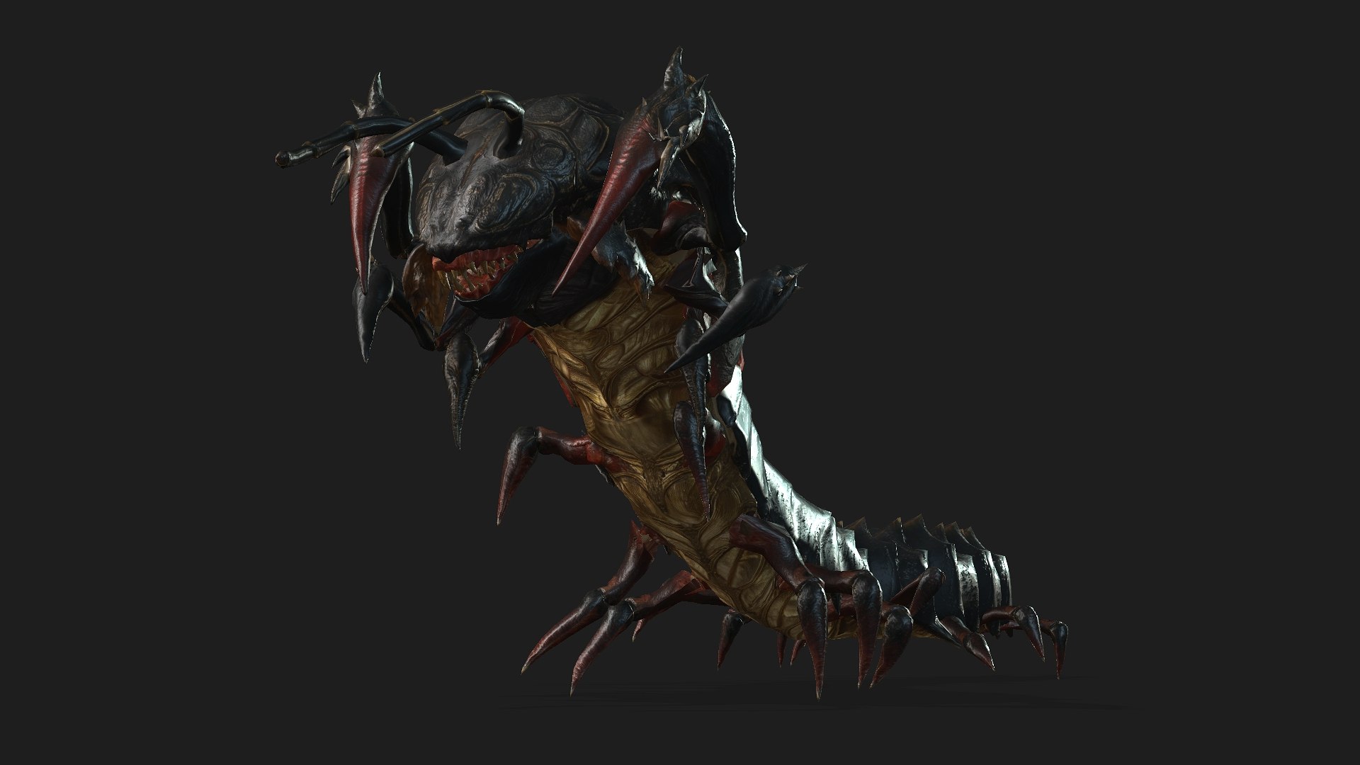 3D Centipede Monster-V2 https://p.turbosquid.com/ts-thumb/ek/FuzbdT/ad/preview7/jpg/1768555574/1920x1080/fit_q87/d386a8de5b66c3d2a292da2f157b2d91e2d45e4e/preview7.jpg