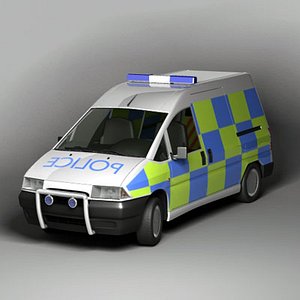 uk van police 3d max