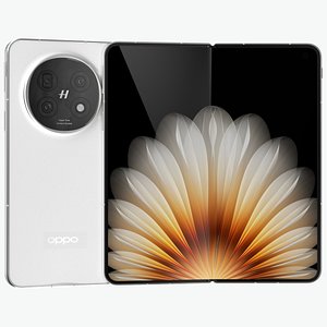 3D OPPO Find N5 Jade White model