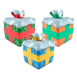 3D gift box model
