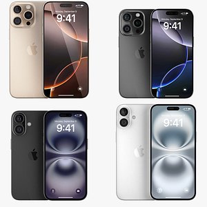 iPhone 16 Family Set pro 3D model