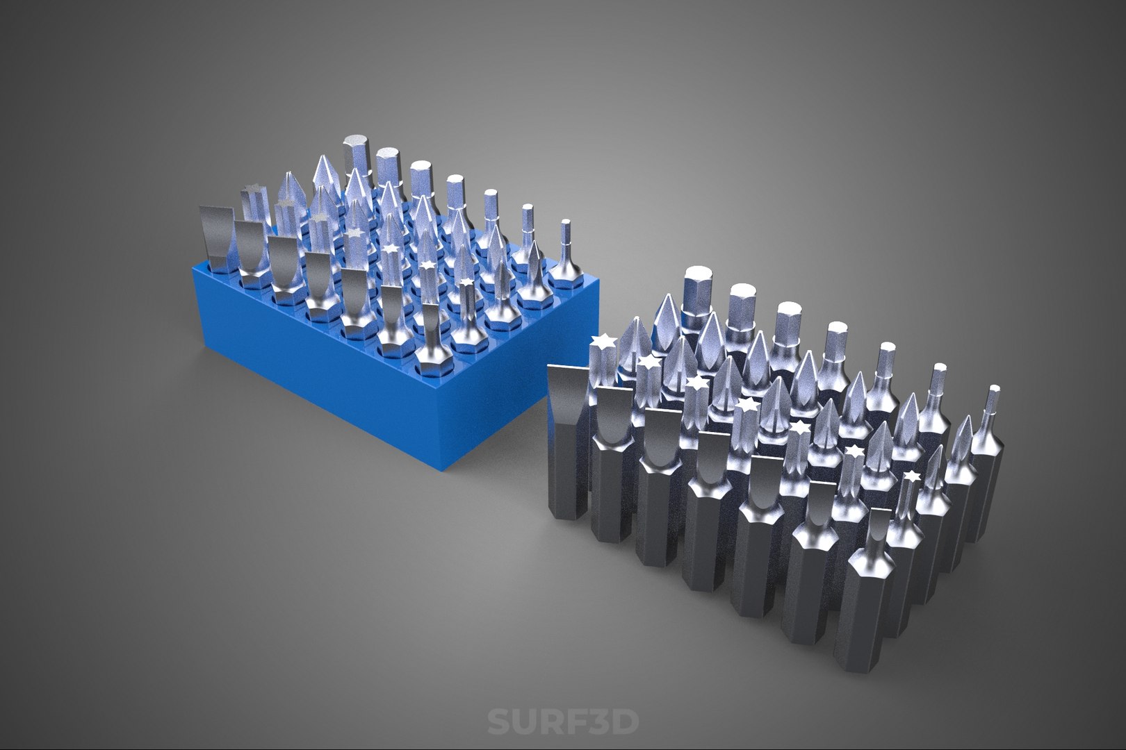 3D STANDARD STAND SCREWDRIVER DRILL BIT POINT HEAD NIB TIP SET KIT https://p.turbosquid.com/ts-thumb/ek/KLgSB1/WS/04_1886_standardstandscrewdriverdrillbitpointheadnibtipsetkit/jpg/1785994795/1920x1080/fit_q87/8273616fbf0667917f21133978599e86c4e979dc/04_1886_standardstandscrewdriverdrillbitpointheadnibtipsetkit.jpg