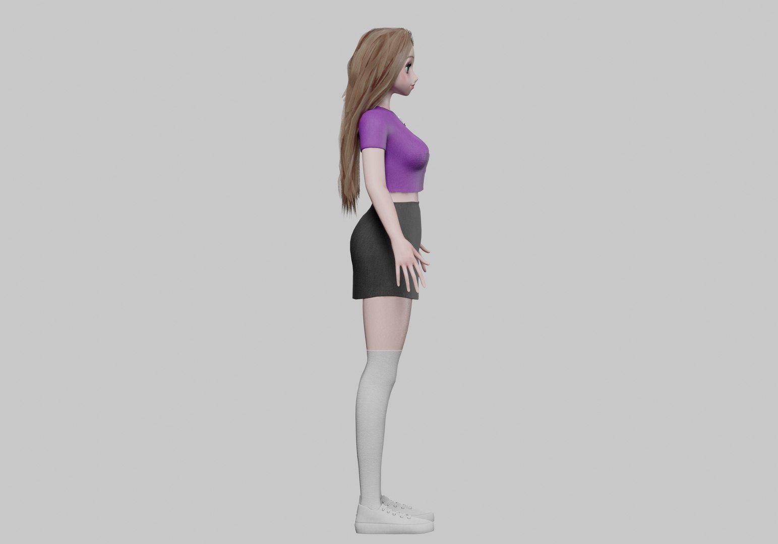 3D Standard Basic Girl V33852 Model - TurboSquid 2269239