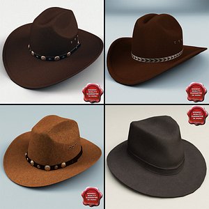 3d cowboy hats