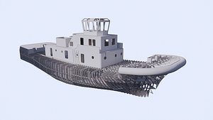 Tug boat 50 Tons Structure 3D model