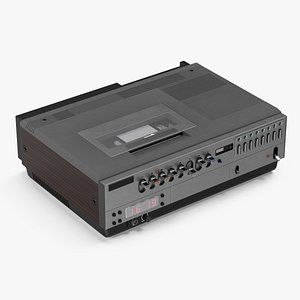 Retro VHS Player Lights On