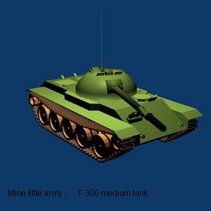 free 3ds model t-300 medium tank