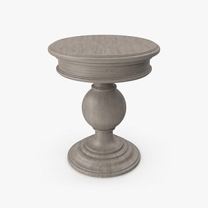 3D model Wood Round Table