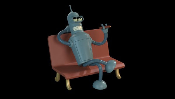 Modelo 3d Bender Futurama - TurboSquid 1734710