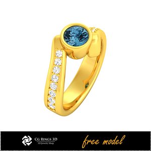 3D CAD Ring - Free 3D Model