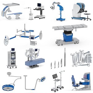 14 Models Medical Surgical Equipment 3D