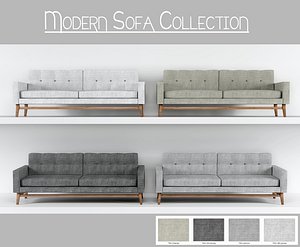 modern sofa 3D model