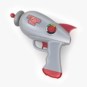3d model toy atomic gun pistol