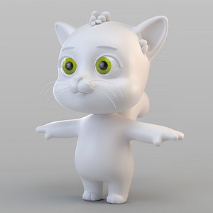 3D biped cat model