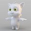 3D biped cat model