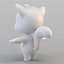 3D biped cat model