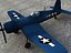 f4u corsair plane 3d model