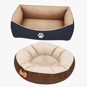 Pet Bed Collection 3D model