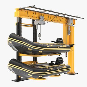 3D Supply Boat JIB Crane