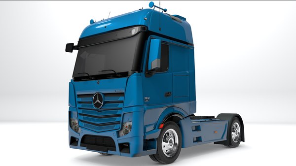 3D model mercedes benz actros blue - TurboSquid 1558498