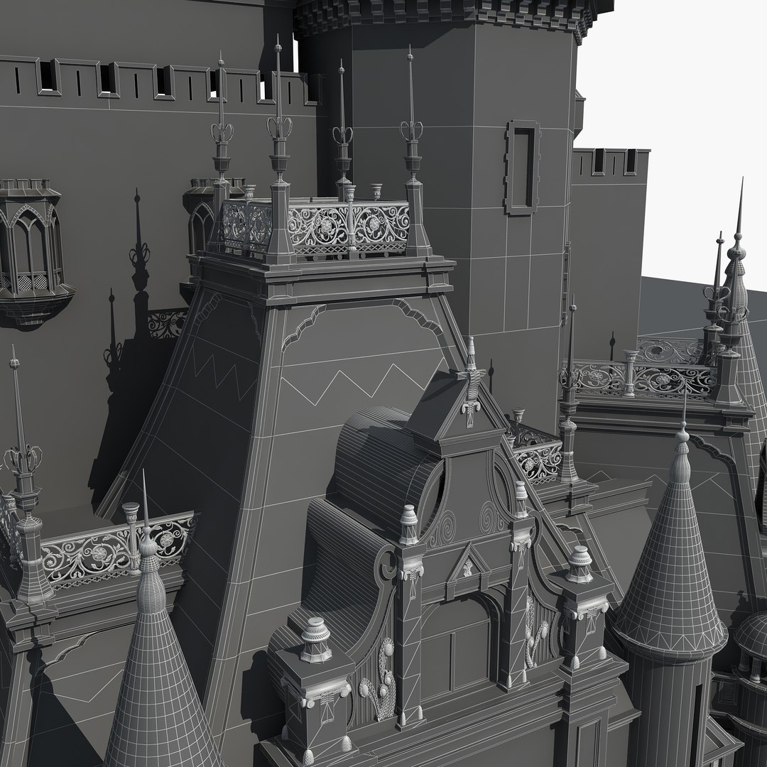Castle 1 Model - TurboSquid 2128787
