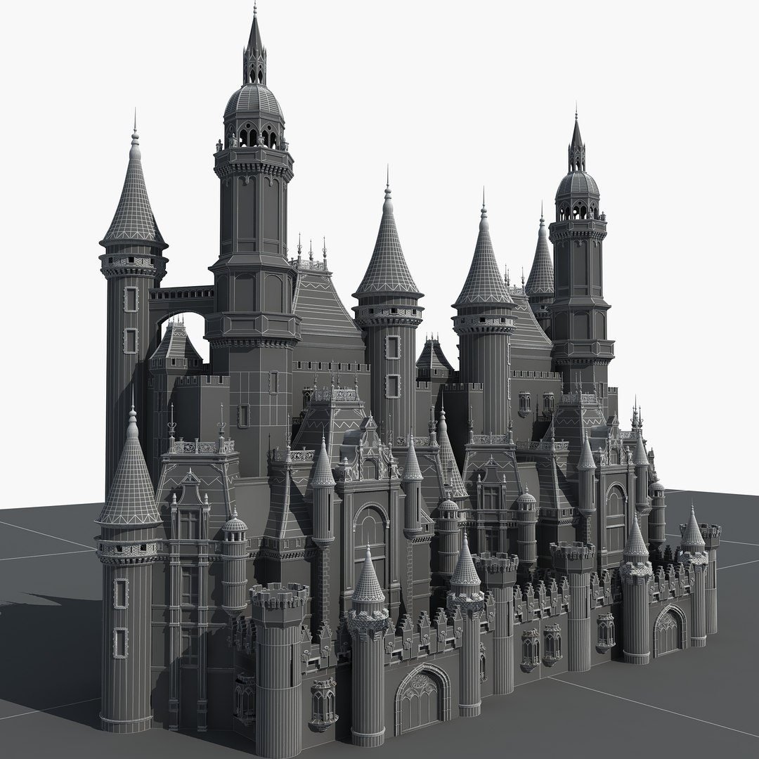 Castle 1 Model - TurboSquid 2128787
