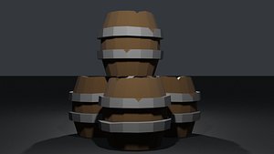 Low polly Barrel
