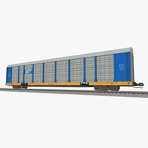 train car autorack c4d