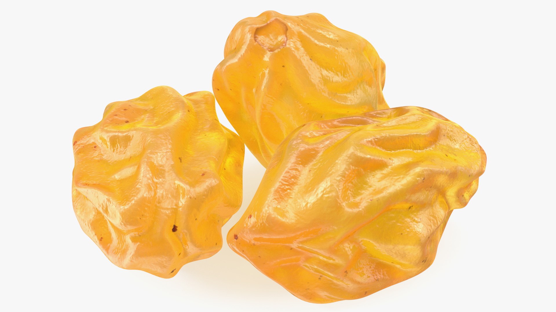 Pile of Golden Raisins 3D model preview