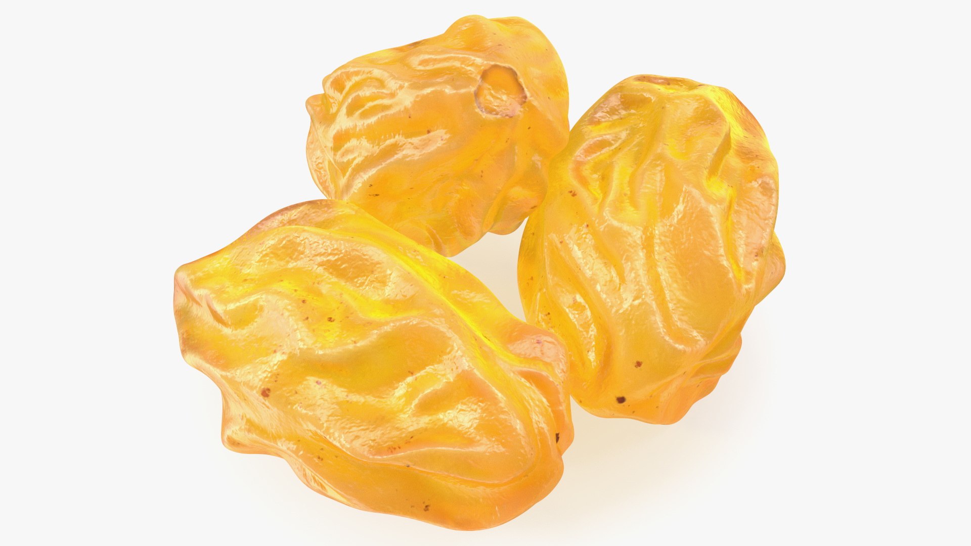 3D Pile Of Golden Raisins - TurboSquid 1778894