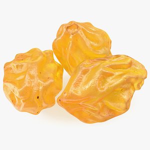 3D Pile of Golden Raisins