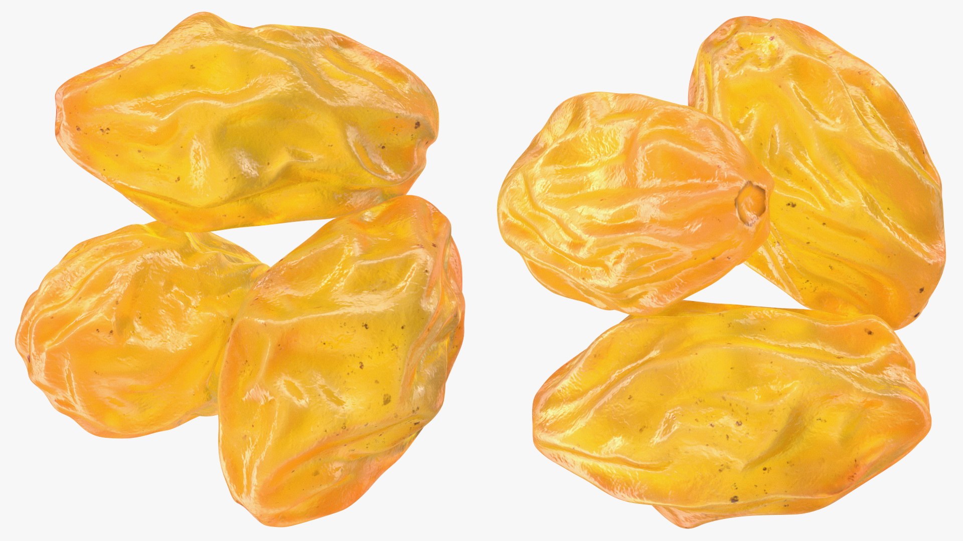3D Pile Of Golden Raisins - TurboSquid 1778894