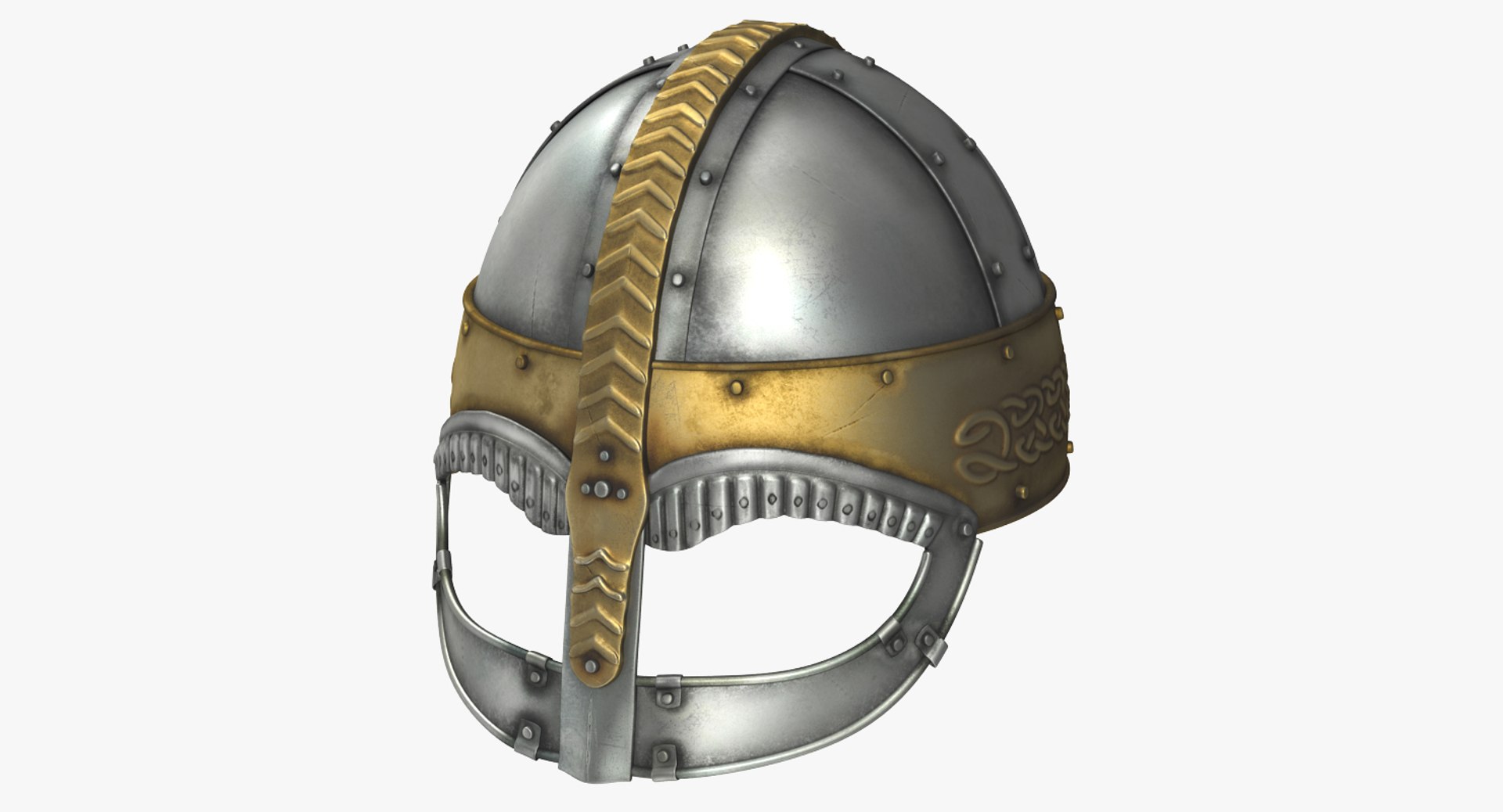 Viking Horned Helmet 3D Model 3D model preview