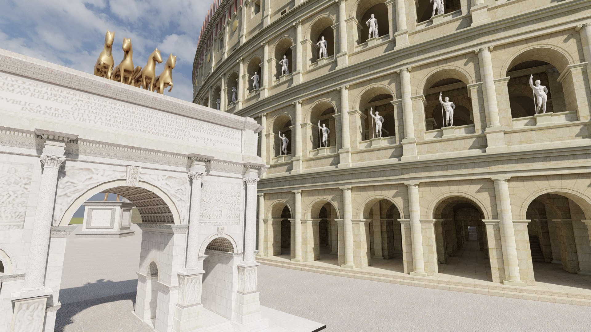 Colosseum And Temple Of Venus And Roma 3D Model - TurboSquid 2215909