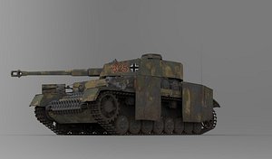 panzerkampfwagen iv aus f 3D model