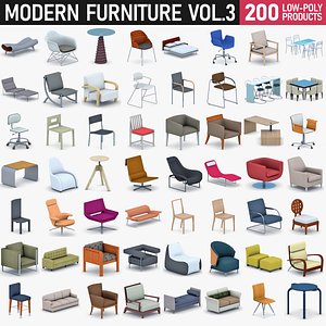modern furniture - 200 3D model