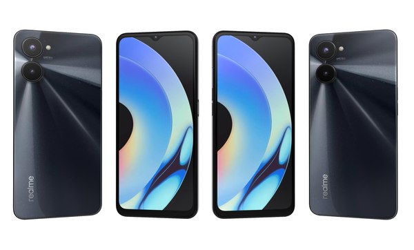 Realme 10S Black 3D