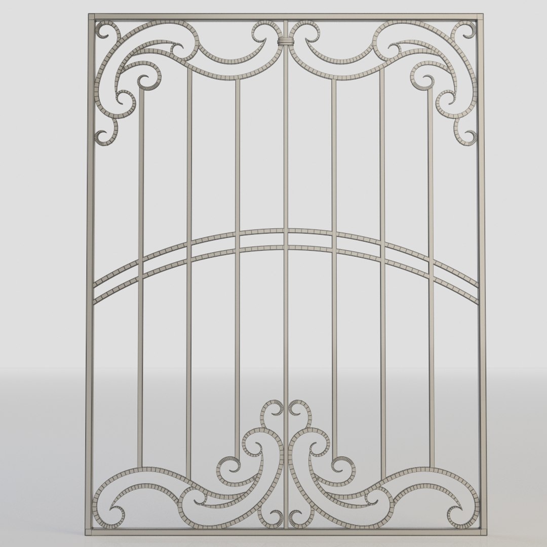 3d Model Windows Bars