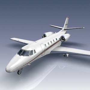 modeled citation xls aircraft 3d model